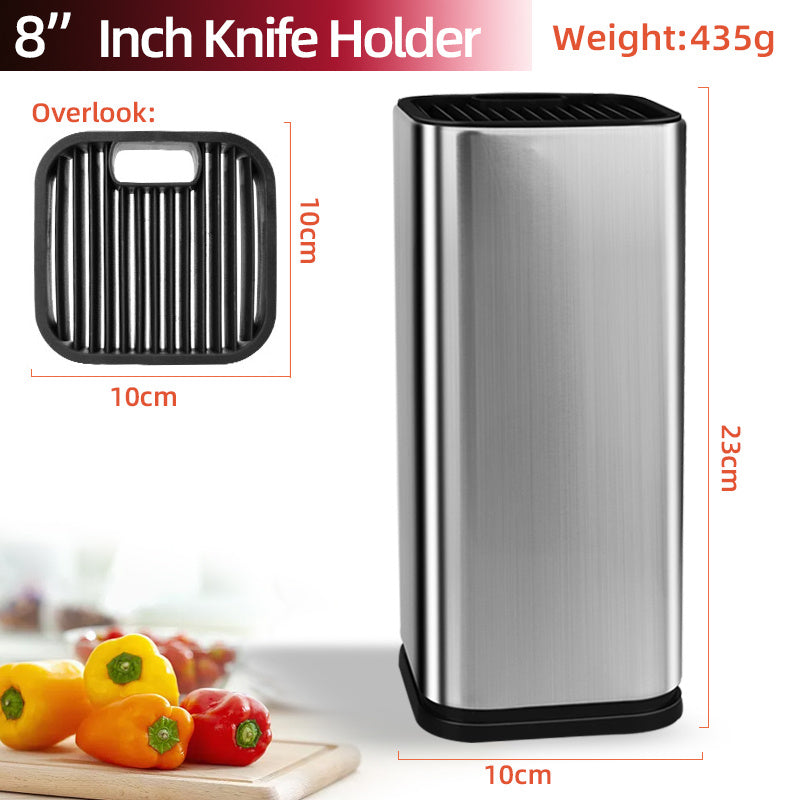 Drainable Knife & Cutting Board Holder – Kitchen Organizer Rack