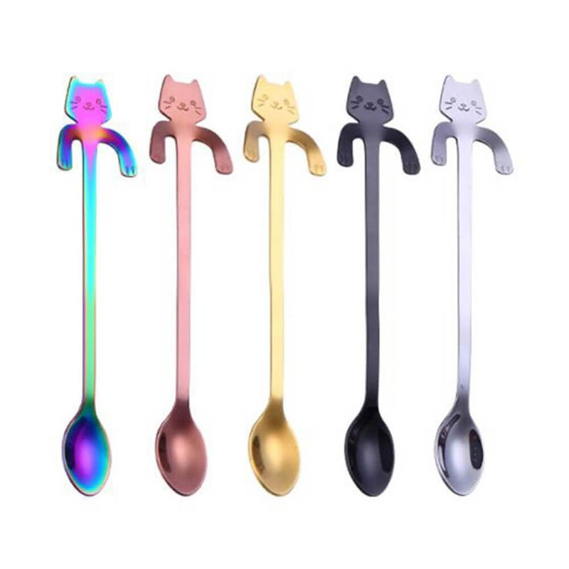 304 Stainless Steel Cat Spoon – Hanging Coffee Stirrer