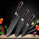 Carpenter-Style Chef Knife Set – 6 or 8-Piece Cooking Knife Collection