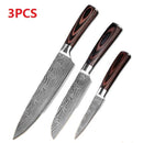 Carpenter-Style Chef Knife Set – 6 or 8-Piece Cooking Knife Collection