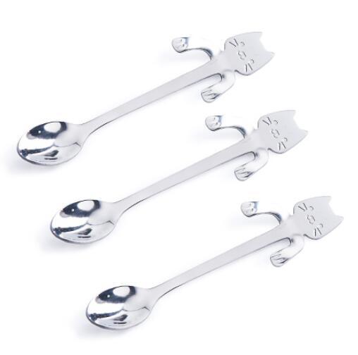 304 Stainless Steel Cat Spoon – Hanging Coffee Stirrer