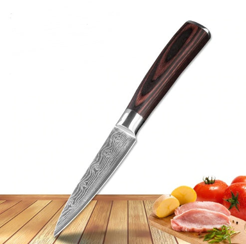 Carpenter-Style Chef Knife Set – 6 or 8-Piece Cooking Knife Collection