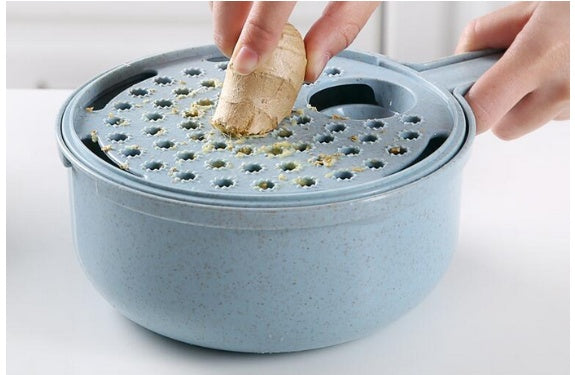 8-in-1 Mandoline Vegetable Slicer & Grater Set with Strainer