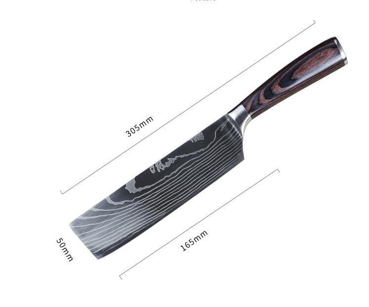 Carpenter-Style Chef Knife Set – 6 or 8-Piece Cooking Knife Collection
