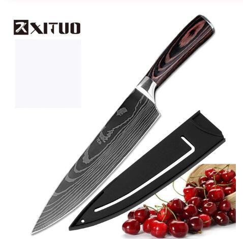 Carpenter-Style Chef Knife Set – 6 or 8-Piece Cooking Knife Collection