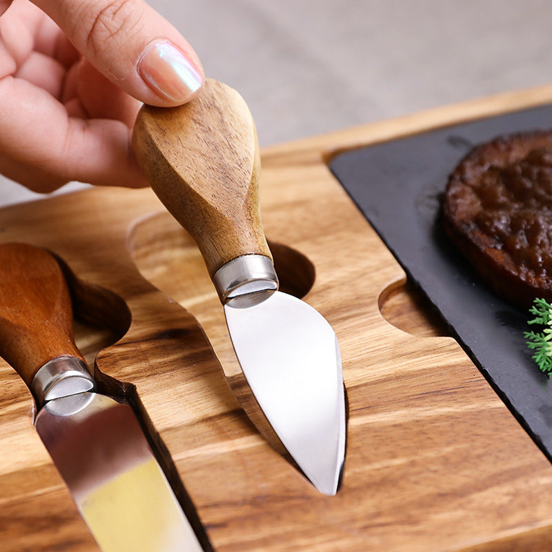 Bamboo Cheese Board with Foldable Design