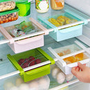 Hanging Refrigerator Shelf Organizer – Plastic Clip-On Rack