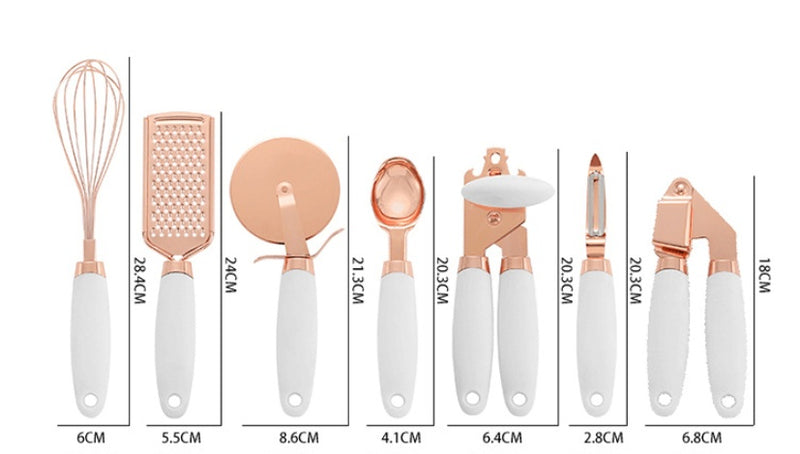 Copper-Plated Peeler Set – Kitchen Household Gadgets (3-Piece)