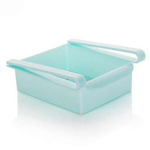 Hanging Refrigerator Shelf Organizer – Plastic Clip-On Rack