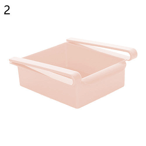 Hanging Refrigerator Shelf Organizer – Plastic Clip-On Rack