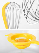 3-Piece Stainless Steel Balloon Whisk Set – Manual Egg & Cream Beaters