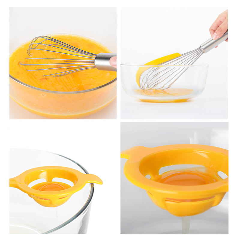 3-Piece Stainless Steel Balloon Whisk Set – Manual Egg & Cream Beaters