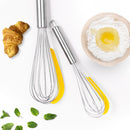 3-Piece Stainless Steel Balloon Whisk Set – Manual Egg & Cream Beaters