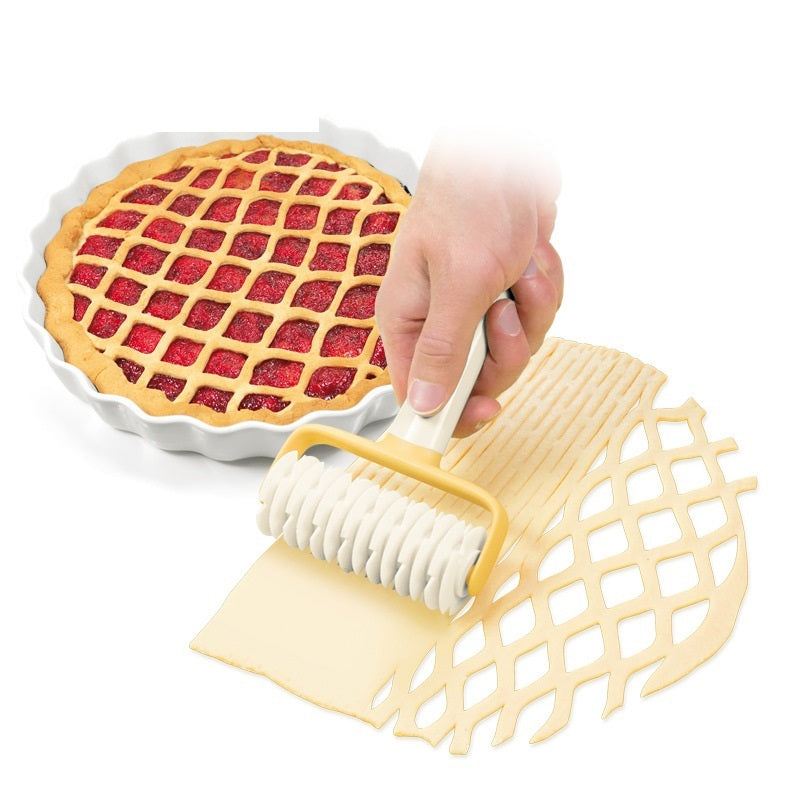 Dough Roller & Hole Punch Tool – Pizza, Pastry, and Biscuit Crimper