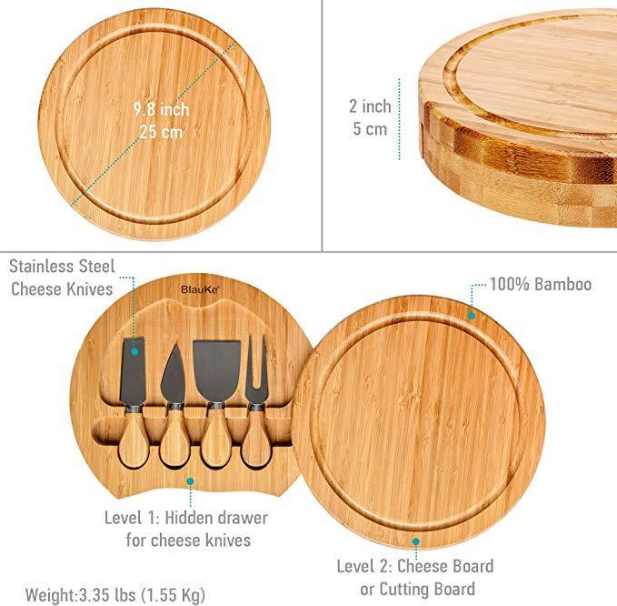 Board Set – Wooden Cheese & Meat Platter Set