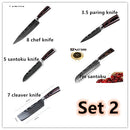 Carpenter-Style Chef Knife Set – 6 or 8-Piece Cooking Knife Collection