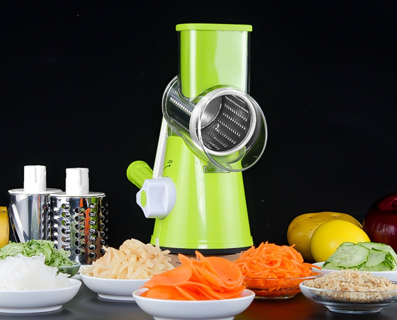 Manual Mandoline Slicer – Round Multifunctional Vegetable & Cheese Cutter
