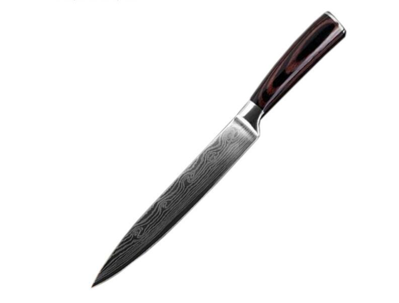 Carpenter-Style Chef Knife Set – 6 or 8-Piece Cooking Knife Collection