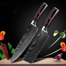 Carpenter-Style Chef Knife Set – 6 or 8-Piece Cooking Knife Collection