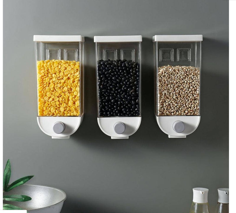 Grain Storage Box with Measuring Cup