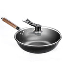 Handmade Traditional Iron Wok – Flat Bottom Stir-Fry Pan