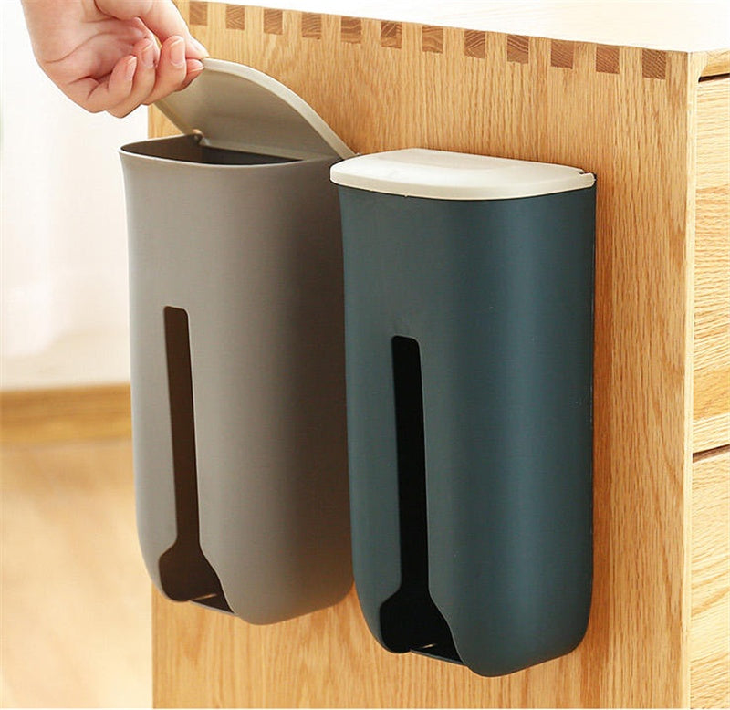 Wall-Mounted Plastic Bag Dispenser – No Drilling Required