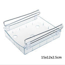 Hanging Refrigerator Shelf Organizer – Plastic Clip-On Rack