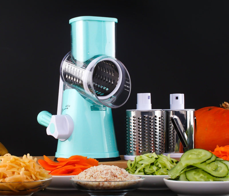 Manual Mandoline Slicer – Round Multifunctional Vegetable & Cheese Cutter