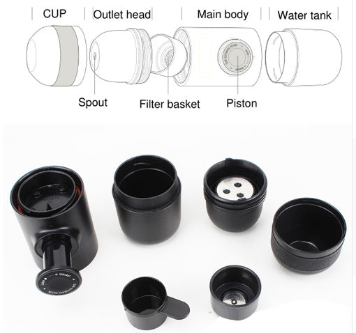 Mini Portable Espresso Machine – Compact Coffee Brewer