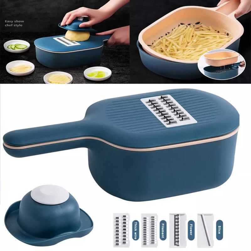Multi-Function Vegetable Cutter & Grater Set – Slicer, Peeler & Kitchen Tool