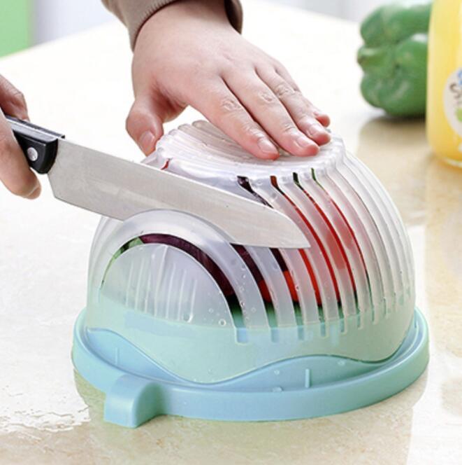 Salad Cutter Bowl – Fruit & Vegetable Chopper for Quick Prep