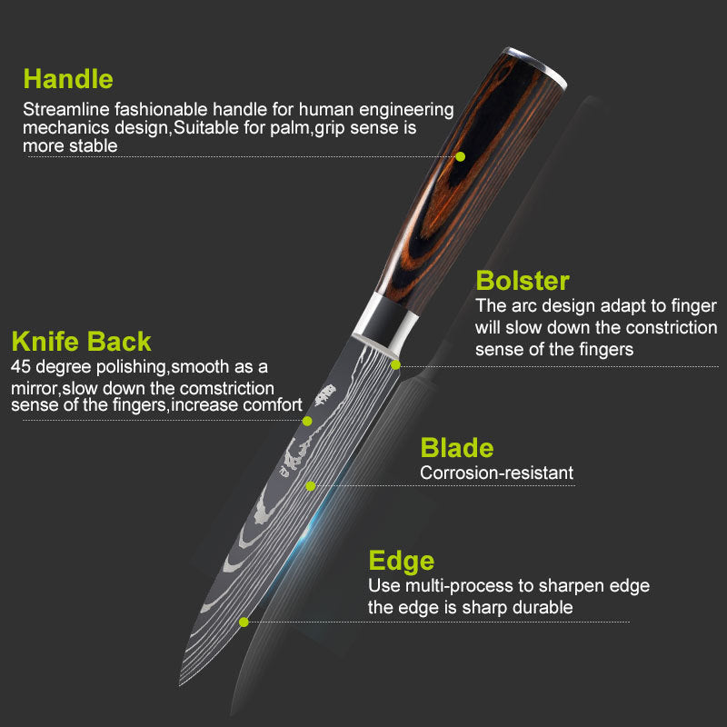Chef Knife Set – Cleaver, Slicing & Kitchen Prep Knives
