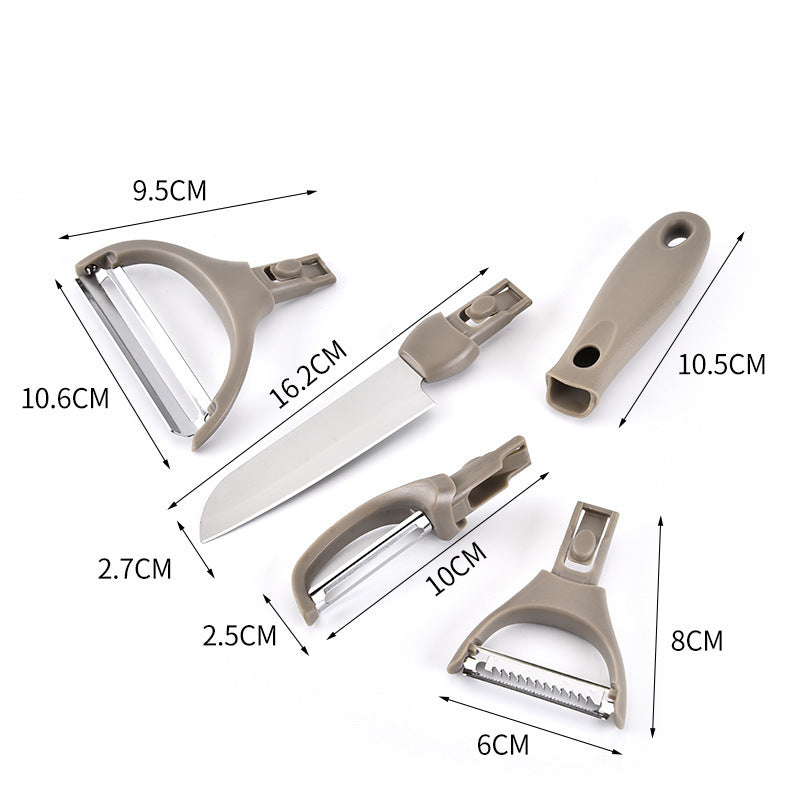 3-Piece Kitchen Cutter Set – Chopping Board, Fruit Knife & Peeler