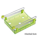 Hanging Refrigerator Shelf Organizer – Plastic Clip-On Rack