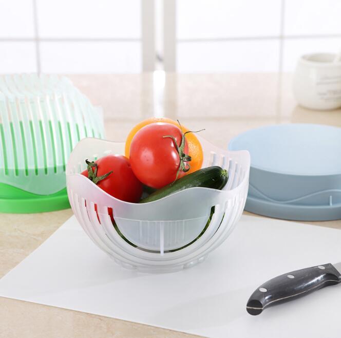 Salad Cutter Bowl – Fruit & Vegetable Chopper for Quick Prep