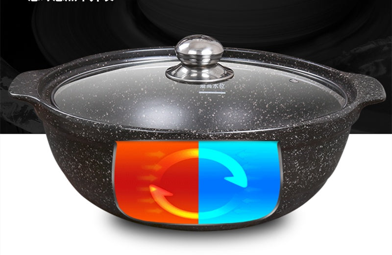 Ceramic Stone Saucepan – Gas Stove Compatible Cooking Pot