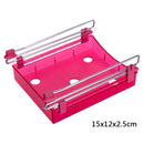 Hanging Refrigerator Shelf Organizer – Plastic Clip-On Rack