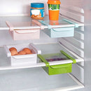 Hanging Refrigerator Shelf Organizer – Plastic Clip-On Rack