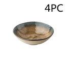 Peacock Green Kiln Ceramic Bowl Set (4pcs, 30oz)
