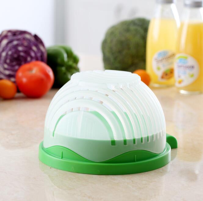 Salad Cutter Bowl – Fruit & Vegetable Chopper for Quick Prep