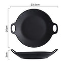 Heat-Resistant Ceramic Baking Tray with Handles