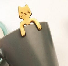 304 Stainless Steel Cat Spoon – Hanging Coffee Stirrer