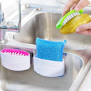 Multipurpose Kitchen Cleaning Brush – With Suction Cup for Knives, Forks & Veggies