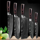 Carpenter-Style Chef Knife Set – 6 or 8-Piece Cooking Knife Collection