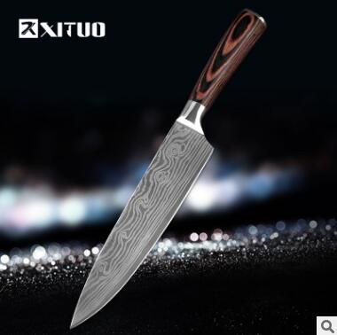 Carpenter-Style Chef Knife Set – 6 or 8-Piece Cooking Knife Collection
