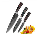 Carpenter-Style Chef Knife Set – 6 or 8-Piece Cooking Knife Collection