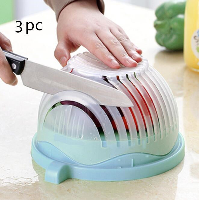 Salad Cutter Bowl – Fruit & Vegetable Chopper for Quick Prep