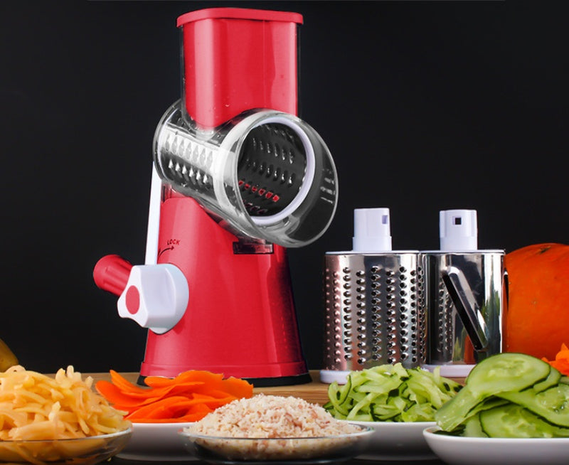 Manual Mandoline Slicer – Round Multifunctional Vegetable & Cheese Cutter