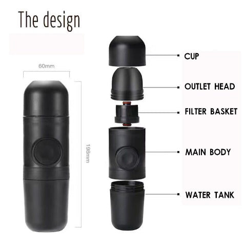 Mini Portable Espresso Machine – Compact Coffee Brewer
