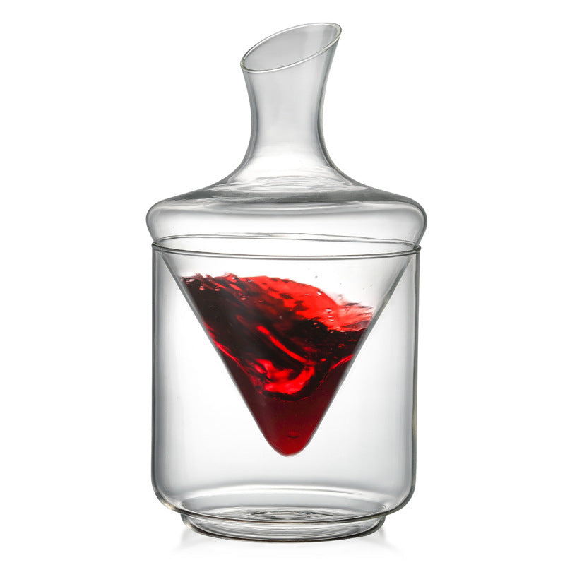 Modern European-Style Glass Ice Bucket